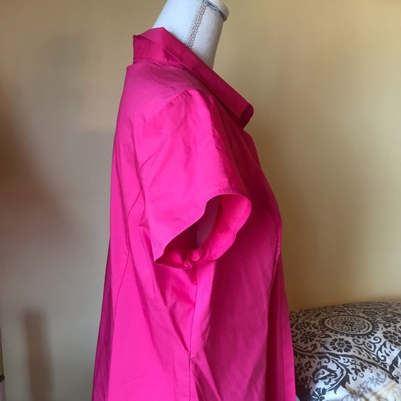 Worthington Pink Button up Blouse NWT - Picture 2 of 5